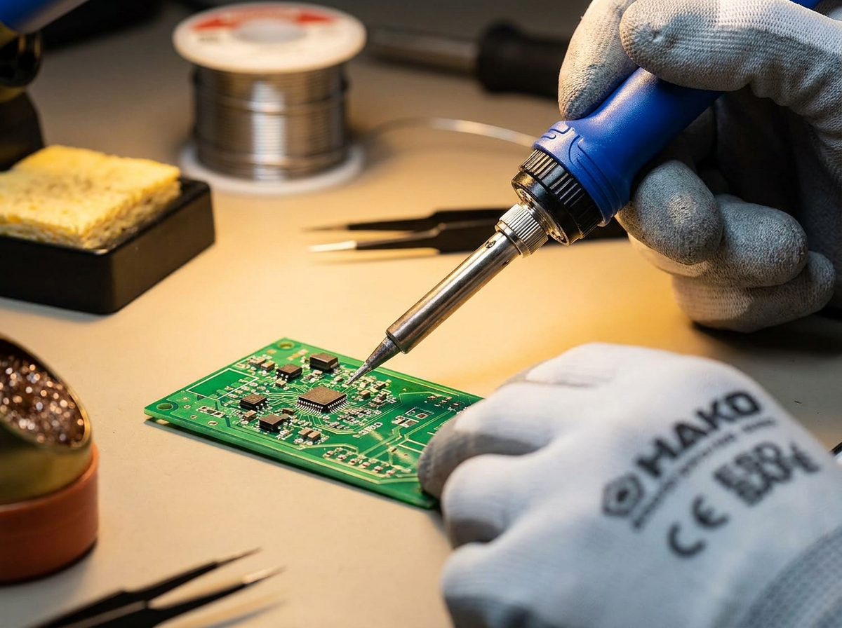 Trabaja con control HAKKO